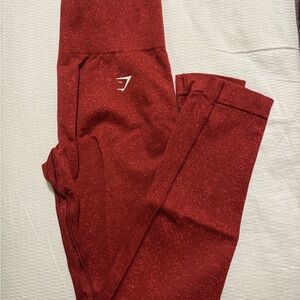Gymshark Red Textured Leggings